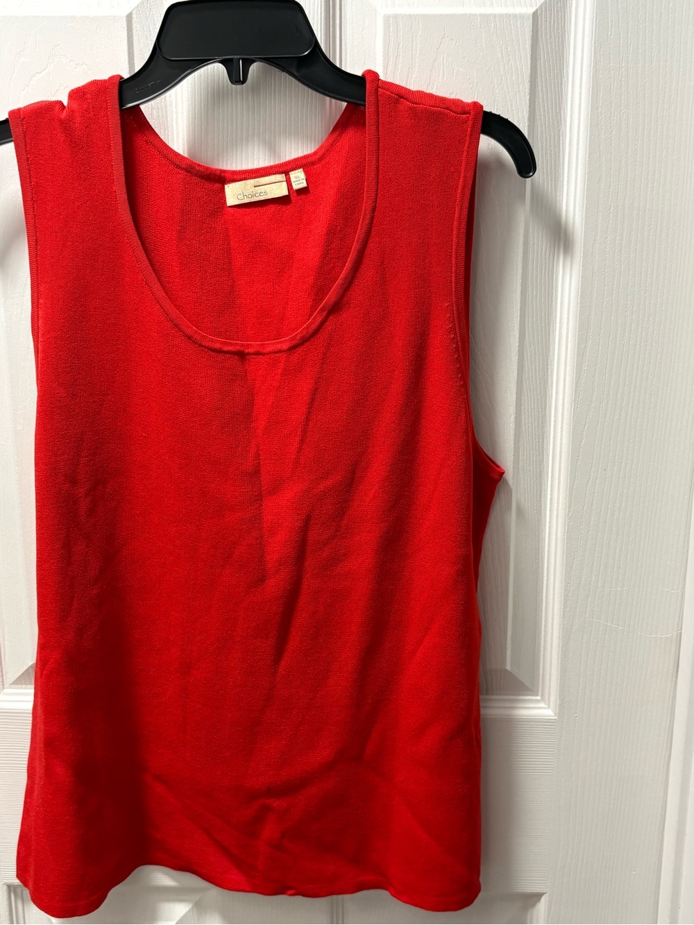 Choices Classic Red Scoop Neck Tank